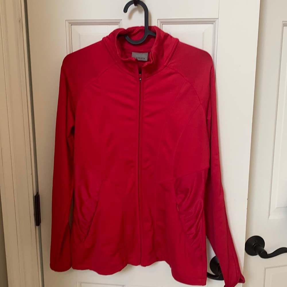 Athleta bright pink zip up jacket